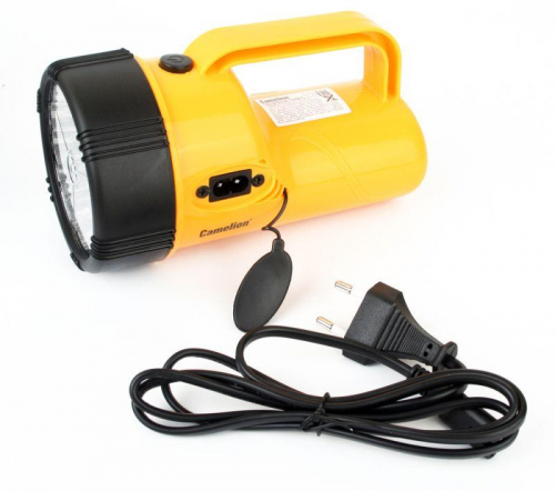 Фонарь аккумуляторный LED29314 19LED аккум. 4В 2.3А.ч 220В желт. Camelion 10471 фото 8