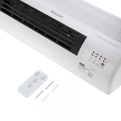 Тепловентилятор электрический настенный PTC 2кВт бел. Rexant 60-0035 фото 5