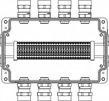 Корпус взрывозащищенный 260х160х90мм 1Ex e IIC Т5 Gb / Ex tb IIIB T95град.С Db IP66 алюм. DKC 1201.181.20.00X
