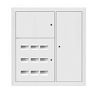 Щит этажный 9кв. RAL9003 3 окна в ряд по гориз. (1000х950х150) PROxima EKF mb29-v-9-ral9003-1