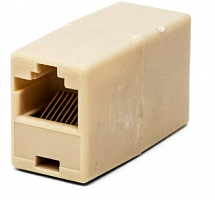 Адаптер проходной 2 х RJ45/8p8c, для соединения патч-кордов, кабель-внутри, уп.10 шт Filum FL-NA-COUPLER5E-2