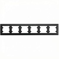 Рамка 6-м Karea RIZZ черн. Makel 88054706
