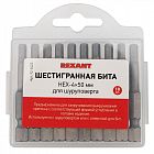 Бита шестигранная HEX-4х50мм для шуруповерта сталь S2 (уп.10шт) Rexant 92-0422