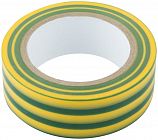 Изолента ПВХ самозатухающая 19ммх0.13ммх10м жел./зел. FIT 11005