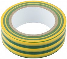 Изолента ПВХ самозатухающая 19ммх0.13ммх10м жел./зел. FIT 11005