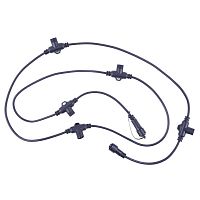 Провод-шина для гирлянд UCX-F90 T05/2M/BK серии F90PRO 2м 5 Т-коннекторов шаг 50см статика/мерцание IP67 черн. Uniel UL-00013221