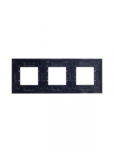 Рамка 3-м Zenit стекло черн. ABB 2CLA227300N3101 фото 4