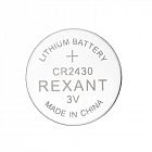 Элемент питания литиевый CR2430 3В (блист.5шт) Rexant 39-1109