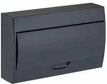 Корпус модульный пластиковый ЩРН-П-18 IP41 навесной черн. черн. дверь IEK MKP13-N-18-41-K02