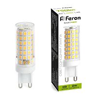 Лампа светодиодная LB-434 9Вт JCD 4000К G9 230В FERON 38147