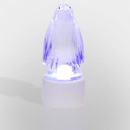 Фигура светодиодная "Пингвин Кристалл" 1LED RGB 0.1Вт IP20 на подставке элементы питания 3хAG13(LR44) (в компл.) Neon-Night 501-052 фото 3