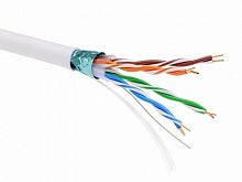 Информационный кабель экранированый F/UTP 4х2 CAT5E, PVC, белый | RN5EFUPV3WH | DKC