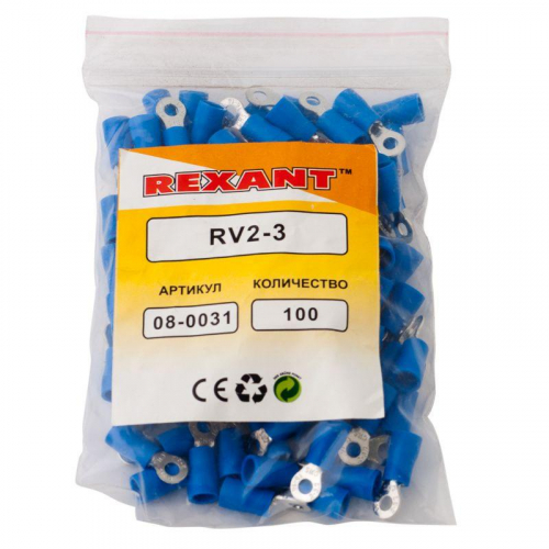 Наконечник кольцевой изол. (VR 2-3) (уп.100шт) Rexant 08-0031 фото 3