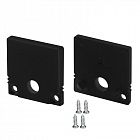Заглушка SL-SLIM20-H20 BLACK с отверстием пластик (комплект) Arlight 047637