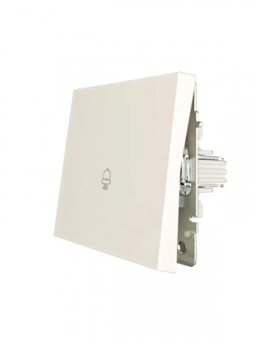 Кнопка звонка СП ZIMA IP20 безвинтов. зажим механизм сл. кость LEZARD 704-9088-103QC фото 2