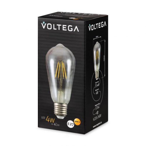 Лампа светодиодная Loft Led ST64 4Вт 3000К E27 Voltega 8512 фото 7