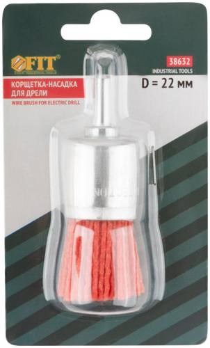 Корщетка венчик нейлоновая со штифтом 22мм FIT 38632 фото 3