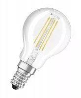 Лампа светодиодная филаментная LED STAR CLASSIC P 60 5W/827 5Вт шар 2700К тепл. бел. E14 600лм 220-240В прозр. стекло OSRAM 4058075212459