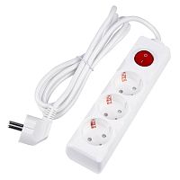 Удлинитель 3х2м с заземл. 16А Ultra S-GCU3-2B WHITE бел. Uniel UL-00010015