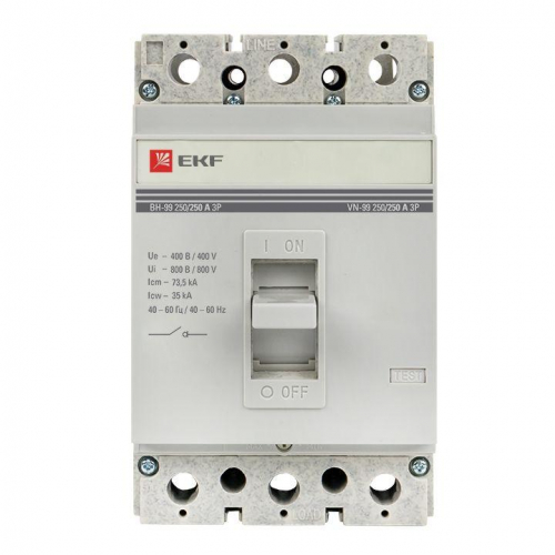Выключатель нагрузки 3п ВН-99 250/250А EKF sl99-250-250 фото 3