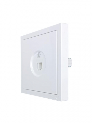 Розетка телефонная СП ZIMA IP20 евро стандарт механизм бел. LEZARD 704-0288-137 фото 2
