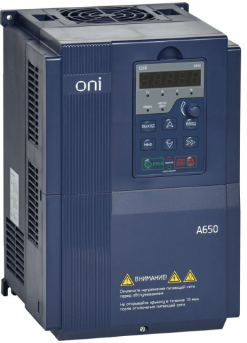 Преобразователь частоты A650 380В 3Ф 18.5кВт 37А M ONI A650-33E18TM