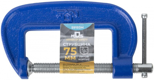 Струбцина тип "G" 75мм MOS 59193М фото 3