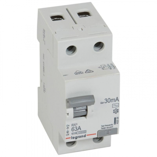 Выключатель дифференциального тока (УЗО) 2п 63А 30мА тип AC RX3 Leg 402026 фото 2
