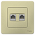 Розетка компьютерная 2-м СП Blanca RJ45 кат.5E беж. SE BLNIS045457