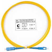 Шнур оптический FOP(s)-9-SC-SC-1.5m simplex SC-SC 9/125 sm 1.5м LSZH Cabeus 7384c