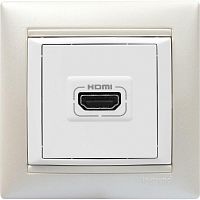 Механизм розетки HDMI 1-м СП Valena бел. Leg 770085