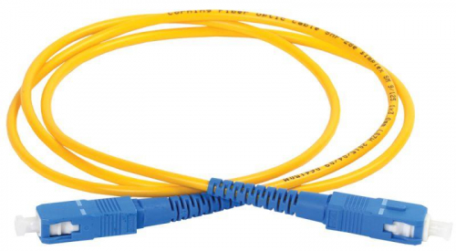Патч-корд оптический коммутационный соединительный для одномодового кабеля (SM); 9/125 (OS2); SC/UPC-SC/UPC; одинарного исполнения (Simplex); LSZH (дл.2м) ITK FPC09-SCU-SCU-C1L-2M