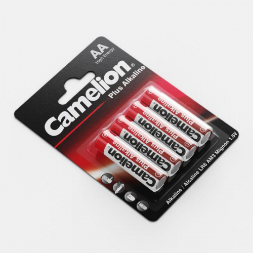 Элемент питания алкалиновый AA/LR6 1.5В Plus Alkaline LR6-BP4 (блист.4шт) Camelion 7370 фото 6