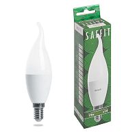 Лампа светодиодная SBC3715 15Вт C37T свеча на ветру 4000К E14 230В SAFFIT 55205