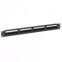 Патч-панель 19дюйм 1U кат.5E UTP неэкранир. 24 порта RJ45 Dual IDC TERACOM PRO EKF TRP-PPNL-5EUTP-1U24