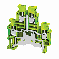 Клемма заземляющая винтовая OptiClip CDLG-4-2L-PE-I-S-(0.2-4)-PEN КЭАЗ 332740