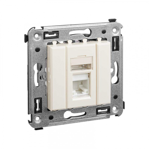 Розетка компьютерная 1-м СП Avanti "Ванильная дымка" RJ45 кат.6 DKC 4405293 фото 2