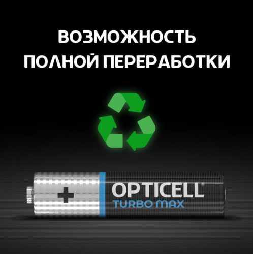 Элемент питания алкалиновый AAA/LR03 (блист. 12шт) Turbo Max Opticell 6053010 фото 6