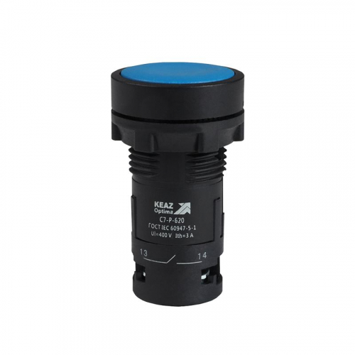 Кнопка OptiSignal Compact D22 С7-P-620 син. 2НО XB7NA63 КЭАЗ 362053