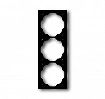 Рамка 3-м impuls черн. бархат ABB 2CKA001754A4426