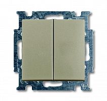 Механизм выключателя 2-кл. 1п СП Basic 55 10А IP20 с клавишей шампань ABB 2CKA001012A2167
