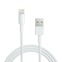 Кабель USB-A - Lightning 2.4А 2м ПВХ бел. Rexant 18-1125