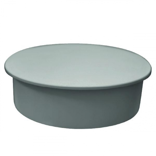 Коробка монтажная У192 d102х30мм крышка IP20 сер. Урал Пак КМ-500070192-048
