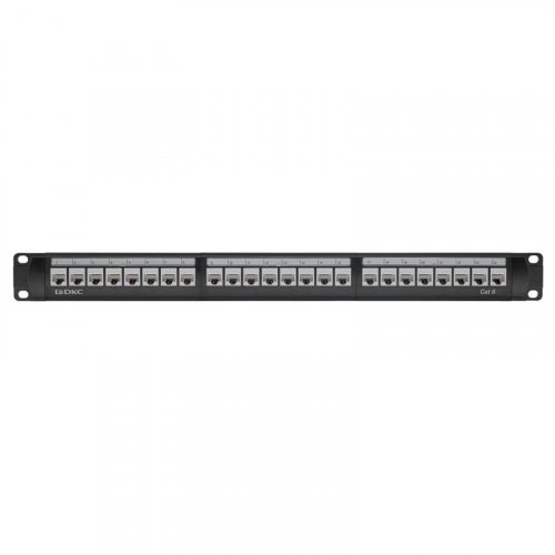 Патч-панель 19дюйм 1UCAT6 24 модуля RJ45 неэкранированная DKC RN6PPU24 фото 3