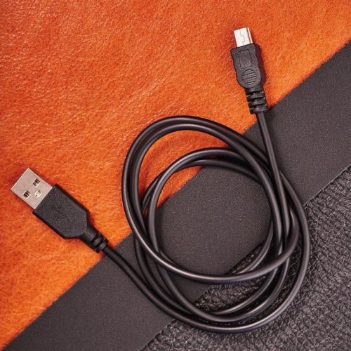 Кабель USB mini USB длинный штекер 1м черн. Rexant 18-4402 фото 2
