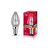 Лампа накаливания электрич. 7/P/CL/E14 7Вт Е14 230В для ночников прозр. Camelion 13912