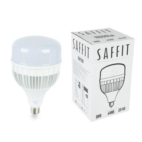 Лампа светодиодная SBHP1200 200Вт T140 6400К E27-E40 230В SAFFIT 55268
