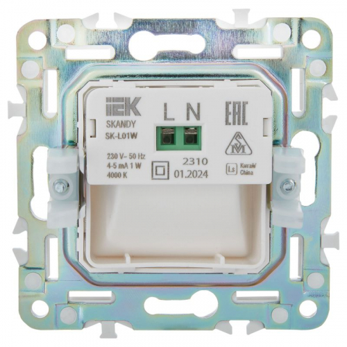Подсветка светодиодная SKANDY встраив. SK-L01W арктич. бел. IEK SK-FL20-K01 фото 3
