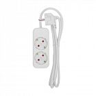 Удлинитель 2х1.5м с заземл. STANDARD 3х1кв.мм бел. Rexant 13-4003