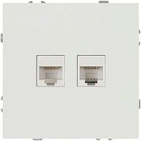 Розетка информационная 2-м СП Galaxy RJ45 16А IP20 250В бел. матов. Эра Б0070770